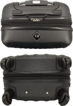 SB Travelbags Kofferset - 2 Delige 'Expandable' Koffer - Zwart - 65cm/55cm -Reisbagage Winkel 825x1200 2