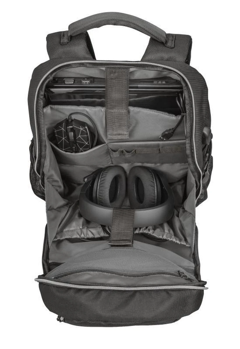 TRUST GXT 1255 Outlaw - Gaming Laptop Rugzak - 15 Inch - Zwart 8 TRUST GXT 1255 Outlaw - Gaming Laptop Rugzak - 15 Inch - Zwart - Afbeelding 6