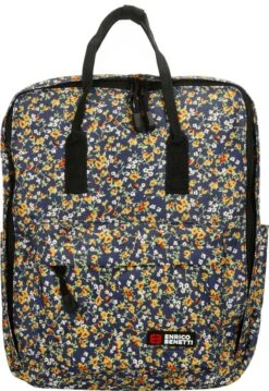 Enrico Benetti San Jose Rugzak - 13" Laptop - 10.5 Liter - 46212 - Blauw Met Madeliefjes