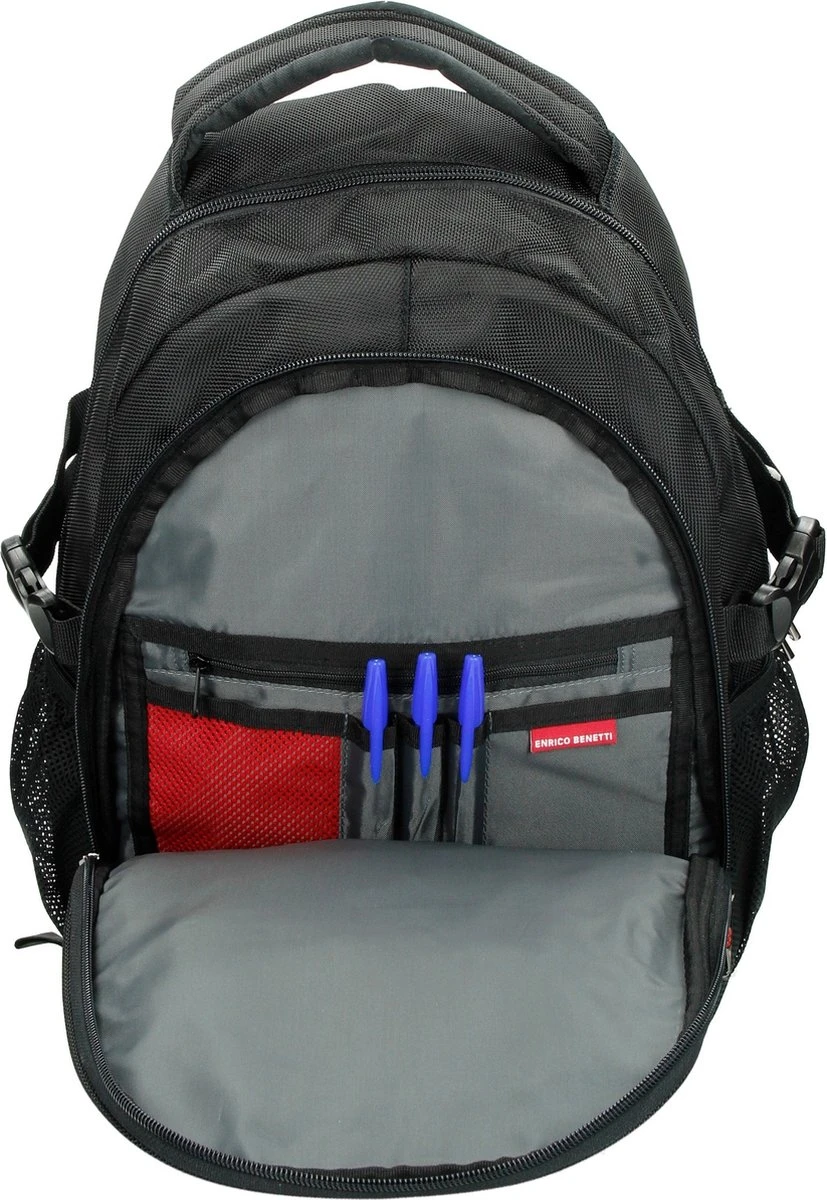 Enrico Benetti Cornell 47081 Laptoprugzak 15,6 Inch Laptopvak - Zwart 7 Enrico Benetti Cornell 47081 Laptoprugzak 15,6 Inch Laptopvak - Zwart - Afbeelding 5