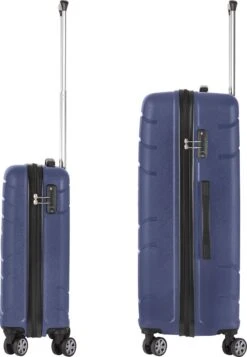 TravelZ Big Bars Kofferset - Trolleyset TSA 2-delig - Handbagage En Groot - Blauw -Reisbagage Winkel 830x1200 8