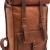 Johnny Fly Leren Rolltop Vintage Rugtas - Bruin - Ecologisch -Reisbagage Winkel 838x1200 9