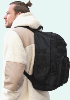 Waterdichte Rugzak - Hybride Tactical Backpack - Reistas Handbagage - Wandelrugzak - Grote Schooltas Zwart -Reisbagage Winkel 843x1200 9