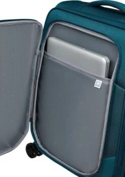 Samsonite Reiskoffer Met Laptopvak - Respark Spinner 55/20 Strict (Handbagage) Grey Print -Reisbagage Winkel 844x1200