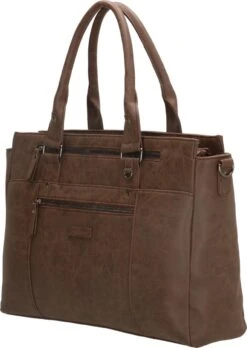 Enrico Benetti Nikki 66518 Laptoptas Met 14" Laptopvak En Tabletvak - Bruin 17 Enrico Benetti Nikki 66518 Laptoptas Met 14" Laptopvak En Tabletvak - Bruin -Reisbagage Winkel 852x1200 8