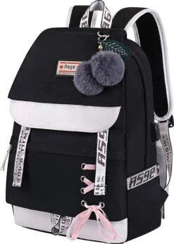 Ekuizai Hippe Meiden Schooltas / Rugzak Roze