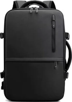 Merkloos Zakelijke Multifunctionele Rugzak/Schouder - Uitbreidbaar- Extra Ruimte -17 Inch Laptop Vak - USB Poort - Voor Werk,School,Reizen - Waterdichte Tas Voor Heren/Dames - Backpack - Zwart -Reisbagage Winkel 854x1200 6