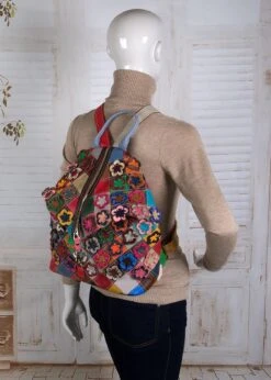 Viabologna Rugzak Escanella Van Gekleurde Stukjes Leer - Multicolour - -Reisbagage Winkel 856x1200 14