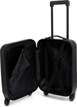 Norlander Squared Handbagagekoffer 37L - Reiskoffer Trolley - ECO Rpet - Zwart -Reisbagage Winkel 858x1200 1