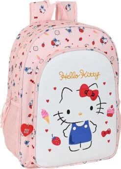 Schoolrugzak Hello Kitty Happiness Girl Roze Wit (33 X 42 X 14 Cm)