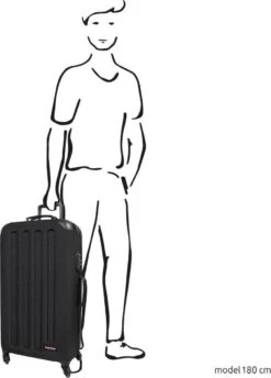Eastpak TRANZSHELL L Reiskoffer (77 X 43 X 26.5 Cm) - Black -Reisbagage Winkel 862x1200 3