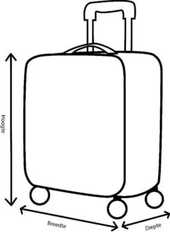 Decent Lumi Fix Handbagage Koffer - 55 Cm - Black/Pink -Reisbagage Winkel 879x1200 1