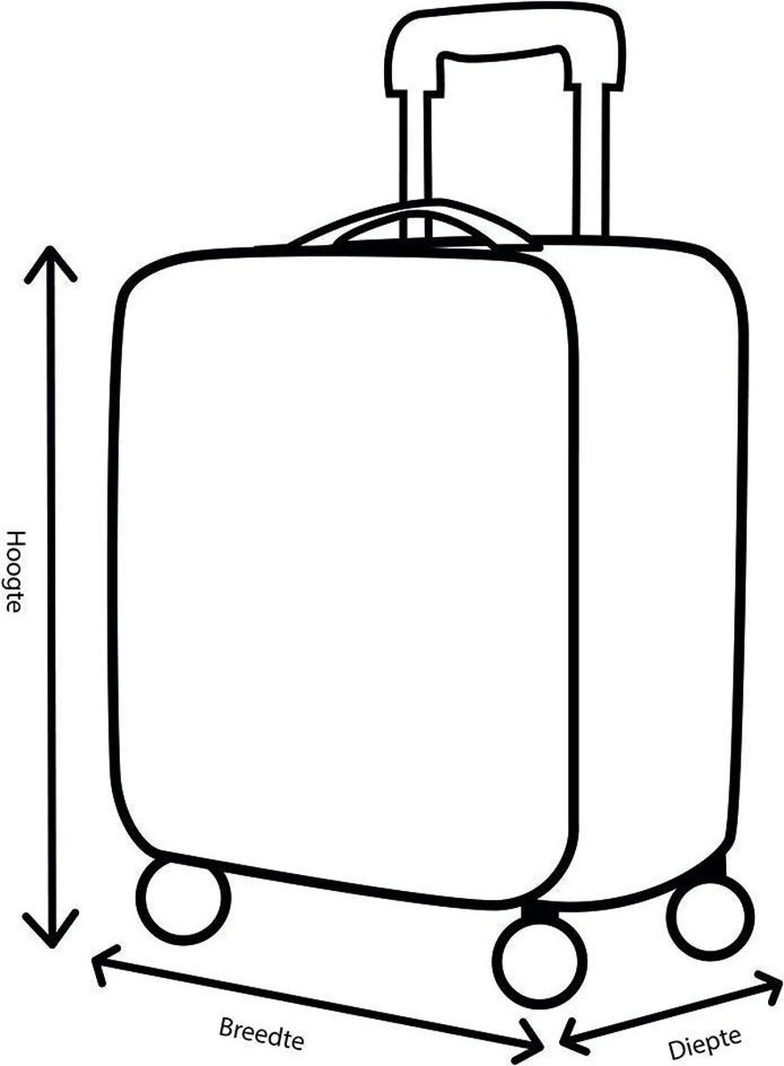 Decent Transit Medium Koffer - 70 Cm - Zwart 22 Decent Transit Medium Koffer - 70 Cm - Zwart - Afbeelding 20