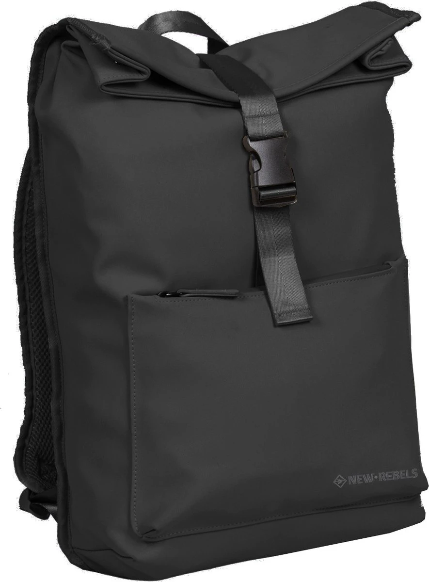 New Rebels® William - Rugtas - Zwart - Waterafstotend - 15.6151413121087 - 16L - 28x13x43cm - Rugzak / Backpack 3 New Rebels® William - Rugtas - Zwart - Waterafstotend - 15.6151413121087 - 16L - 28x13x43cm - Rugzak / Backpack
