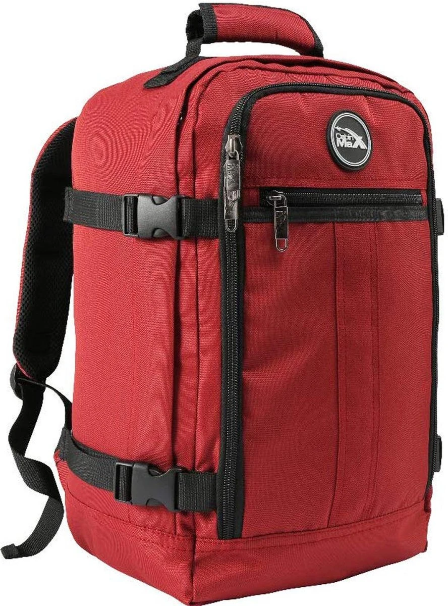 CabinMax Metz Reistas – Handbagage 20L – Rugzak – Schooltas - 40x25x20 Cm – Compact Backpack – Lichtgewicht – Oxide Rood 3 CabinMax Metz Reistas – Handbagage 20L – Rugzak – Schooltas - 40x25x20 Cm – Compact Backpack – Lichtgewicht – Oxide Rood