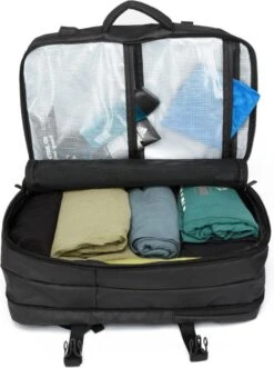 HEANVER Travel Elite - Reistas Handbagage - Weekendtas - 17inch Laptop Rugzak - Backpack Waterafstotend - 30L / 60 Liter Tas - Zwart / Antraciet -Reisbagage Winkel 896x1200 11