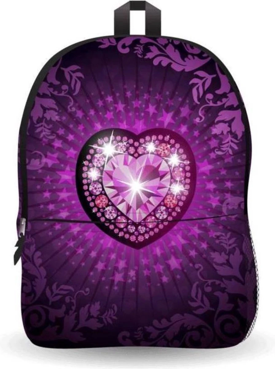 Merkloos Ekuizai LED Schooltas / Rugzak - Back To School - Heart Model 3 Merkloos Ekuizai LED Schooltas / Rugzak - Back To School - Heart Model