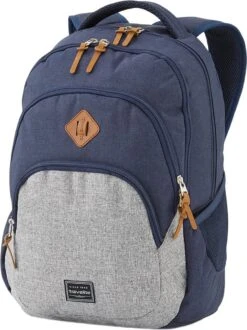 Travelite Basics Backpack Melange Navy/grey -Reisbagage Winkel 898x1200 13