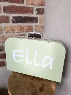 Merkloos Koffertje Karton Groen Maat L Met Eigen Opdruk - Met Naam -Reisbagage Winkel 899x1200 3