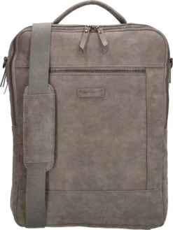 Enrico Benetti Laptop Rugzak & Schoudertas Grijs 15" Trendy Tas