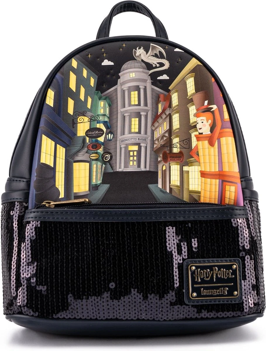 Rugtas Harry Potter Wegisweg - Diagon Alley Sequin- Loungefly 3 Rugtas Harry Potter Wegisweg - Diagon Alley Sequin- Loungefly