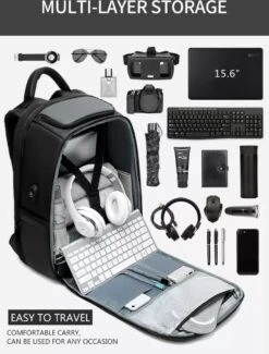 Eurcool Rugzak Mannen Multifunctionele Grote Capaciteit Mannelijke Mochila Tassen Usb-poort Opladen Laptop School Rugzakken -Reisbagage Winkel 912x1200 6