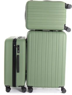 AttitudeZ Azur Reiskoffer Medium Olijfgroen 67cm - TSA-slot -Reisbagage Winkel 915x1200