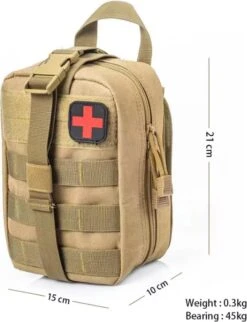 Alta-X Outdoor - Ehbo Tas Rood - Medicijntas - First Aid Bag - Jacht Survival Militaire Edc Pack Molle - Tactical Heuptas Outdoor Sos Pouch Leger Medische Kit Taille Riem Rugzak -Reisbagage Winkel 920x1200 11