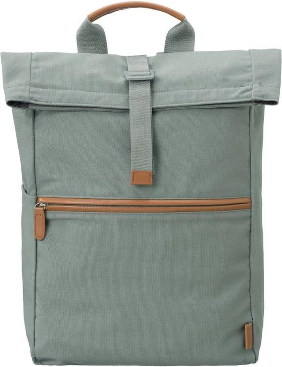 Fresk Rugtas / Rugzak / Schooltas - Fresk - 13 Liter - Katoen - Groen 4 Fresk Rugtas / Rugzak / Schooltas - Fresk - 13 Liter - Katoen - Groen - Afbeelding 2