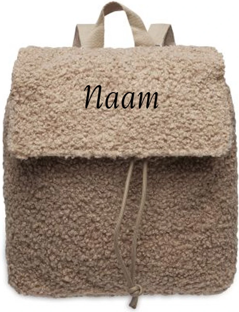 Jollein Rugtas Biscuit Met Naam | Teddy Rugzak Geborduurd Met Naam | Gepersonaliseerd Cadeau 3 Jollein Rugtas Biscuit Met Naam | Teddy Rugzak Geborduurd Met Naam | Gepersonaliseerd Cadeau