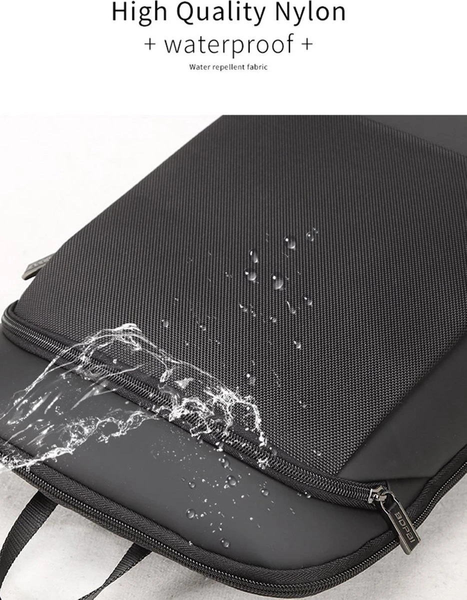 Aloba - Rugzak Met Laptopvak Tot 15.6 Inch - Anti Diefstal Tas - Waterdichte Moderne Rugzak - Leer 10 Aloba - Rugzak Met Laptopvak Tot 15.6 Inch - Anti Diefstal Tas - Waterdichte Moderne Rugzak - Leer - Afbeelding 8