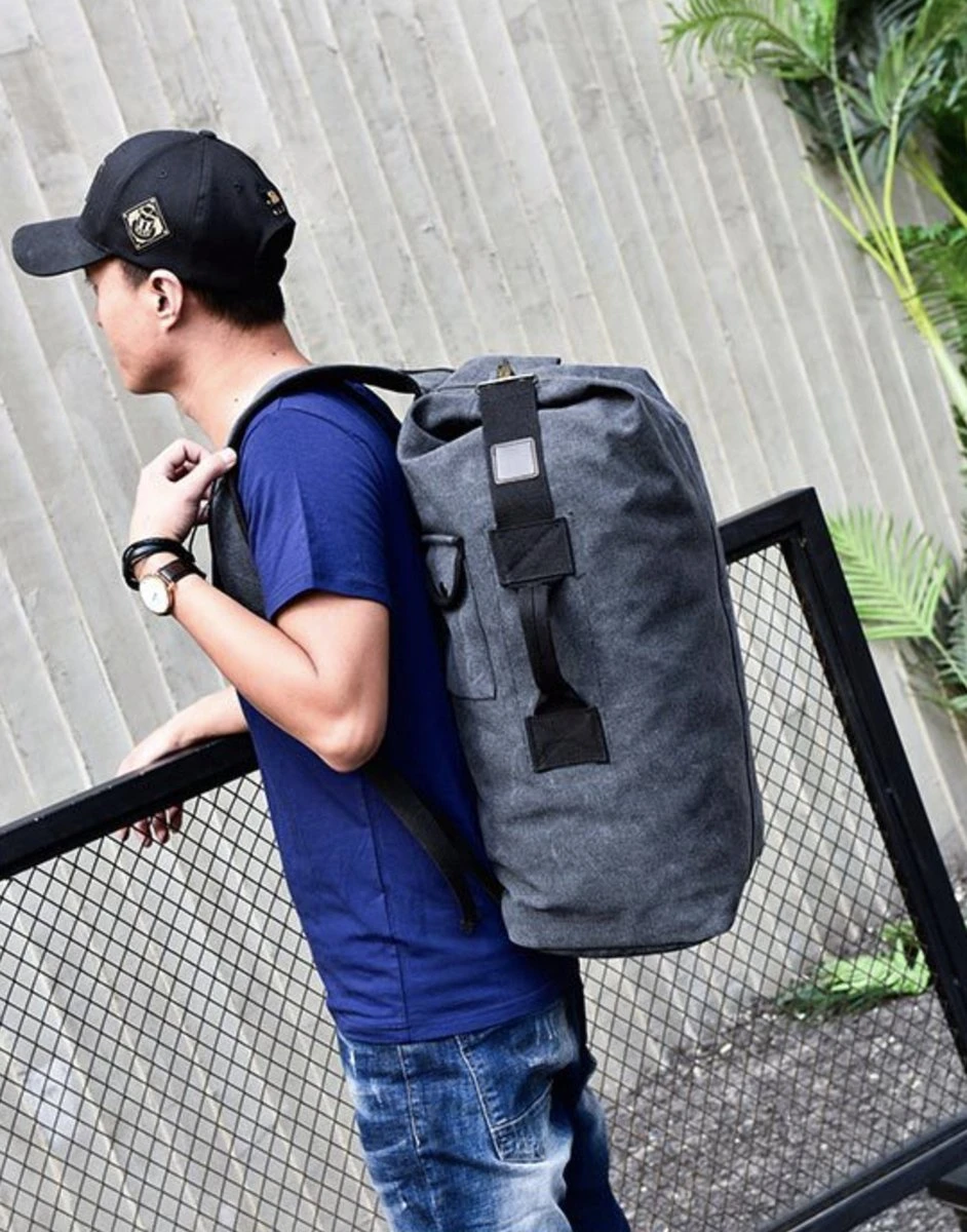 MIRO Luxe Backpack - Rugzak - Grote Capaciteit - Met Zip - 50 Liter - Zwart 5 MIRO Luxe Backpack - Rugzak - Grote Capaciteit - Met Zip - 50 Liter - Zwart - Afbeelding 3