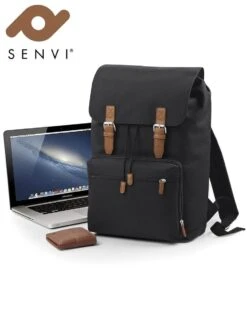 Senvi Vintage Laptop Rugzak Kleur Zwart - Bruin - 18 Liter -Reisbagage Winkel 942x1200 4