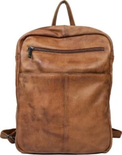 Bear Design Tiffany Leren Rugzak - Cognac