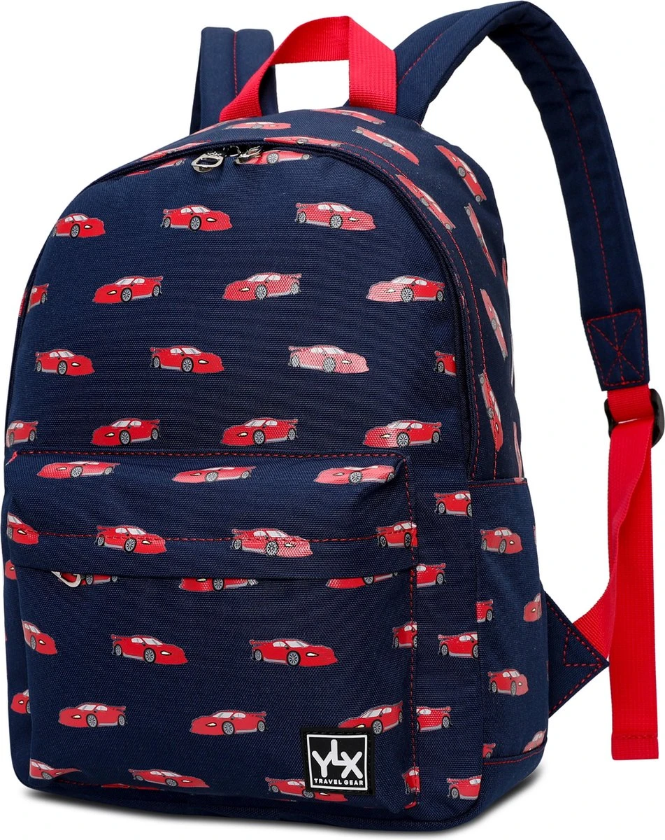 YLX Hemlock Rugzak (S) / Rugzak Voor Kinderen (jongens). Marine Blauw Met Rode Auto's. Gemaakt Van Gerecyclede Plastic Flessen. Eco-vriendelijk. Rugzak - Peuters - Kleuters - Kinderdagverblijf - Jongens - Auto's 4 YLX Hemlock Rugzak (S) / Rugzak Voor Kinderen (jongens). Marine Blauw Met Rode Auto's. Gemaakt Van Gerecyclede Plastic Flessen. Eco-vriendelijk. Rugzak - Peuters - Kleuters - Kinderdagverblijf - Jongens - Auto's - Afbeelding 2