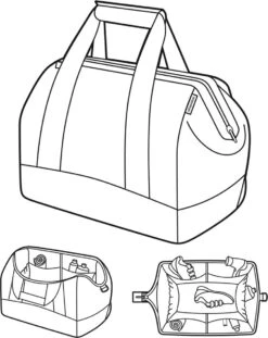 Reisenthel Allrounder L Reistas Sporttas - 30L - Florist Indigo Blauw -Reisbagage Winkel 954x1200 21