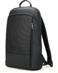 Aloba - Rugzak Met Laptopvak Tot 15.6 Inch - Anti Diefstal Tas - Waterdichte Moderne Rugzak - Leer