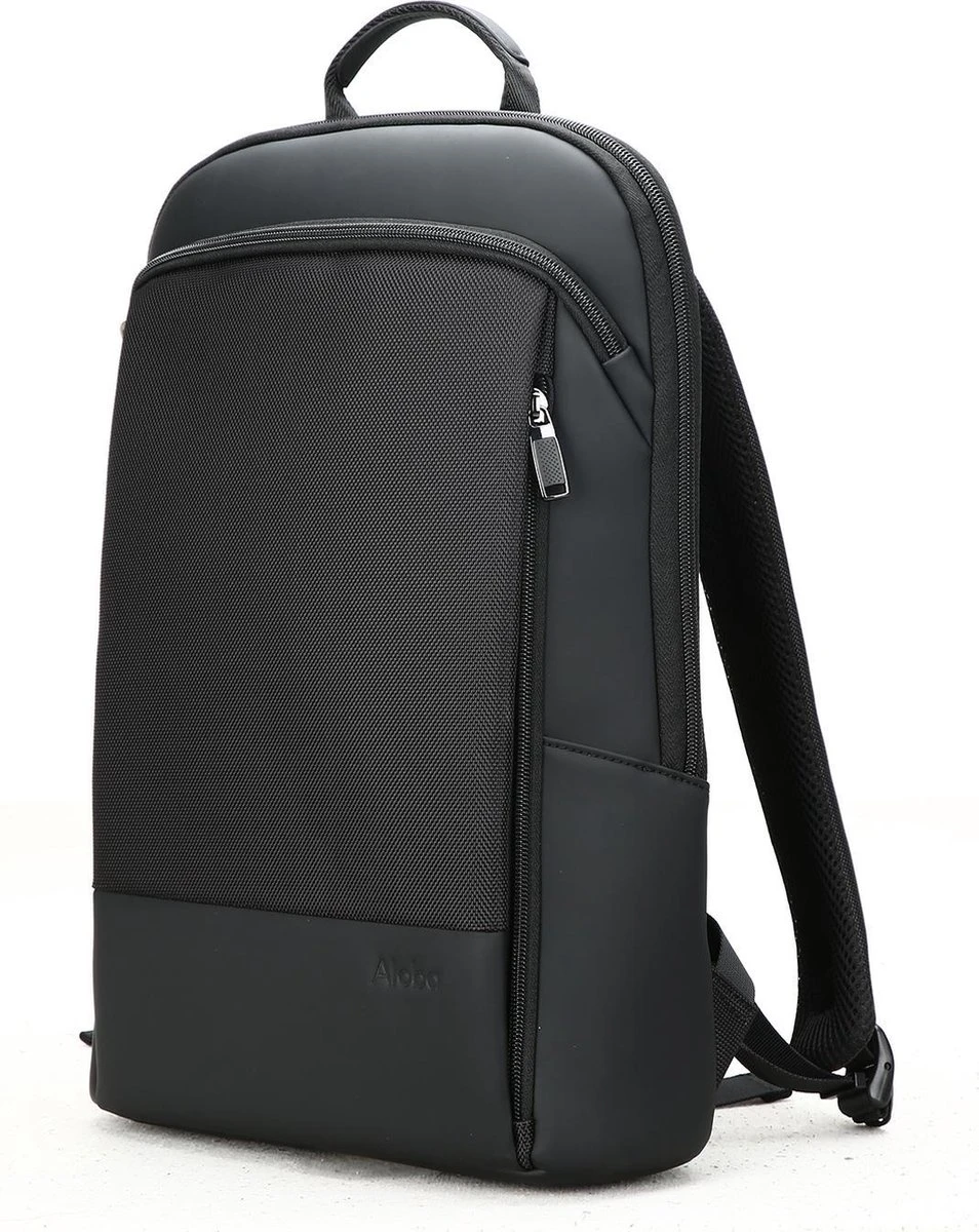 Aloba - Rugzak Met Laptopvak Tot 15.6 Inch - Anti Diefstal Tas - Waterdichte Moderne Rugzak - Leer 3 Aloba - Rugzak Met Laptopvak Tot 15.6 Inch - Anti Diefstal Tas - Waterdichte Moderne Rugzak - Leer