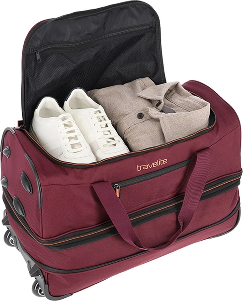 Travelite Reistas / Weekendtas / Handbagage - Basics - 32 Cm (small) - Rood 8 Travelite Reistas / Weekendtas / Handbagage - Basics - 32 Cm (small) - Rood - Afbeelding 6