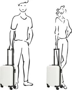 Enrico Benetti Louisville 39040 Handbagage Koffer Hardcase ABS - Wit -Reisbagage Winkel 969x1200 1