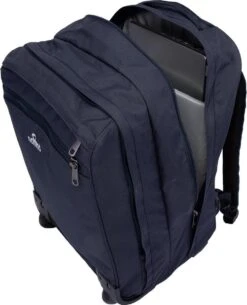 NOMAD® Boarding Rugzak Trolley 26L Dark Navy | Reistas Met Wielen | Handbagage Laptopvak | 35x30x52cm Rugzaktrolley Volwassenen -Reisbagage Winkel 971x1200 1