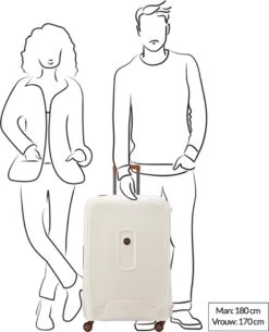 Delsey Harde Koffer / Trolley / Reiskoffer - Moncey - 76 Cm (large) - Wit 14 Delsey Harde Koffer / Trolley / Reiskoffer - Moncey - 76 Cm (large) - Wit -Reisbagage Winkel 973x1200 14