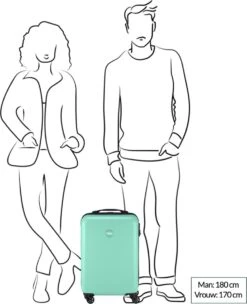 Princess Traveller PT01 - Handbagagekoffer - Peony Pink - S - 55cm -Reisbagage Winkel 975x1200 9