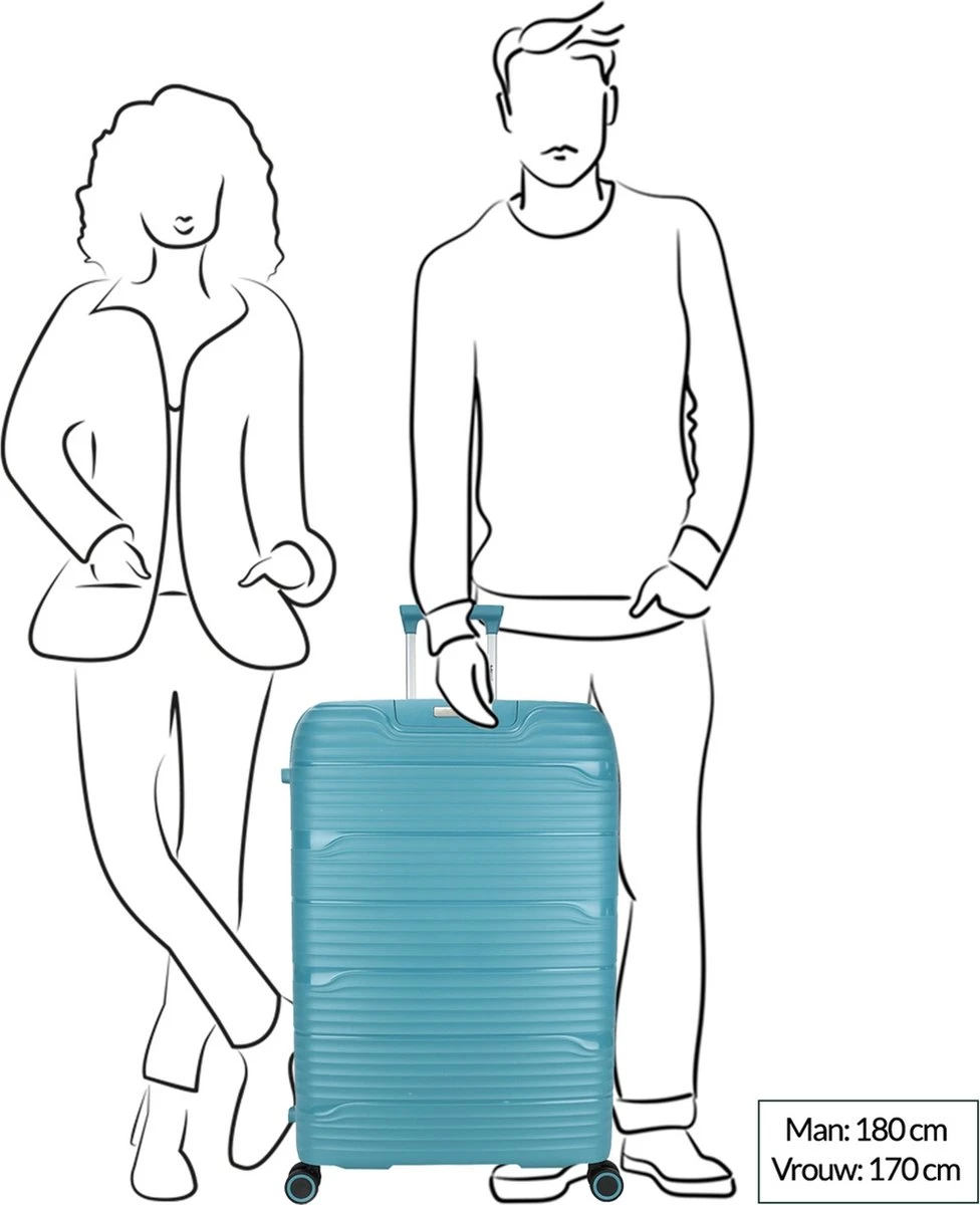 Decent EXPLORER PP Trolley 77 Cm - 106 Liter - TSA Slot - Pink 11 Decent EXPLORER PP Trolley 77 Cm - 106 Liter - TSA Slot - Pink - Afbeelding 9