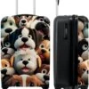 NoBoringSuitcases.com® Koffer - Hond - Dieren - Design - Bruin - Trolley Op Wieltjes - Handbagagekoffer - Past Binnen 55x40x20 Cm En 55x35x25 Cm - Reiskoffers - Fotokoffer -Reisbagage Winkel 978x1200 6