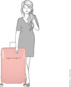 SUITSUIT - Fabulous Fifties - Papaya Peach - Reiskoffer (76 Cm) -Reisbagage Winkel 979x1200 1