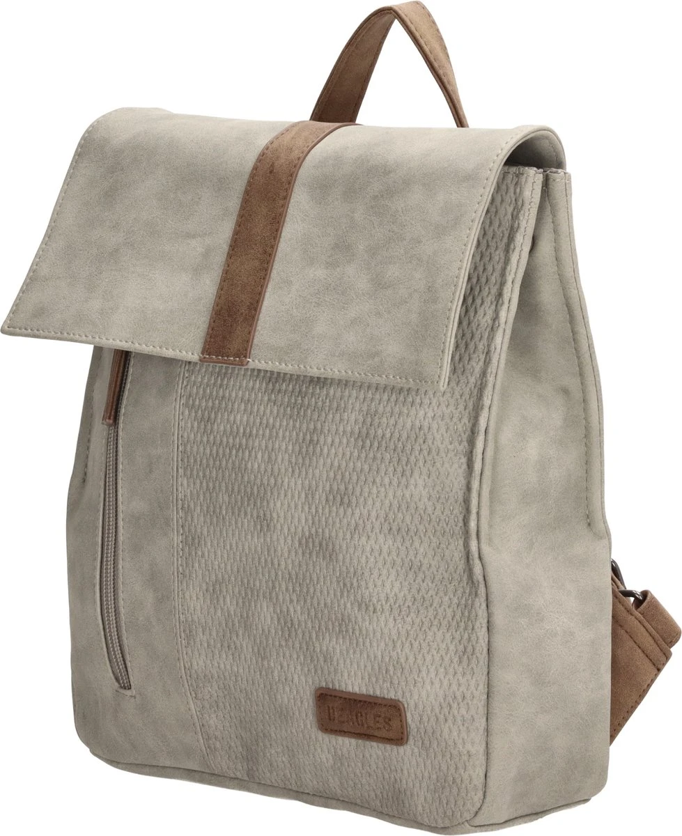 Beagles Brunete Rugzak - Lichtgrijs 4 Beagles Brunete Rugzak - Lichtgrijs - Afbeelding 2