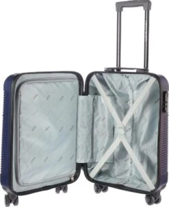 Enrico Benetti Louisville 39040 Handbagage Koffer Hardcase ABS - Donkerblauw -Reisbagage Winkel 983x1200