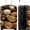 NoBoringSuitcases.com® Koffer Groot - Teddybeer - Knuffel - Bruin - Beer - Trolley Koffer Met TSA-slot - Met Wielen - 90 Liter - Reiskoffer - 66 Cm -Reisbagage Winkel 985x1200 13