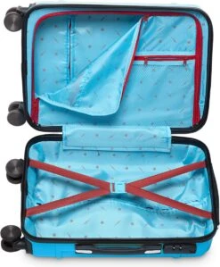 Tesla PC - Handbagage Koffer - 55x35x20 Cm - 4 Wielen - Licht Blauw -Reisbagage Winkel 991x1200